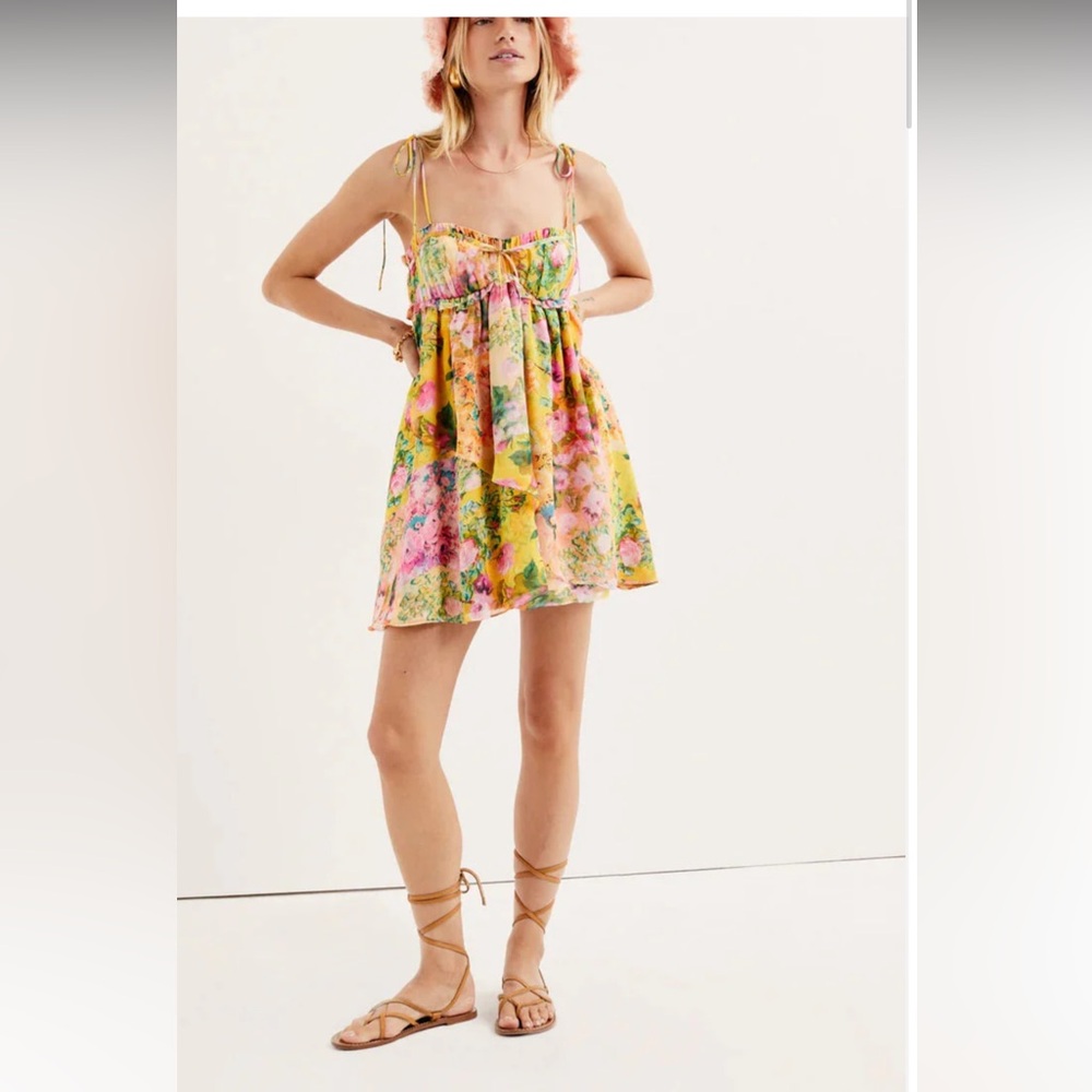 For Love and Lemons floral mini dress